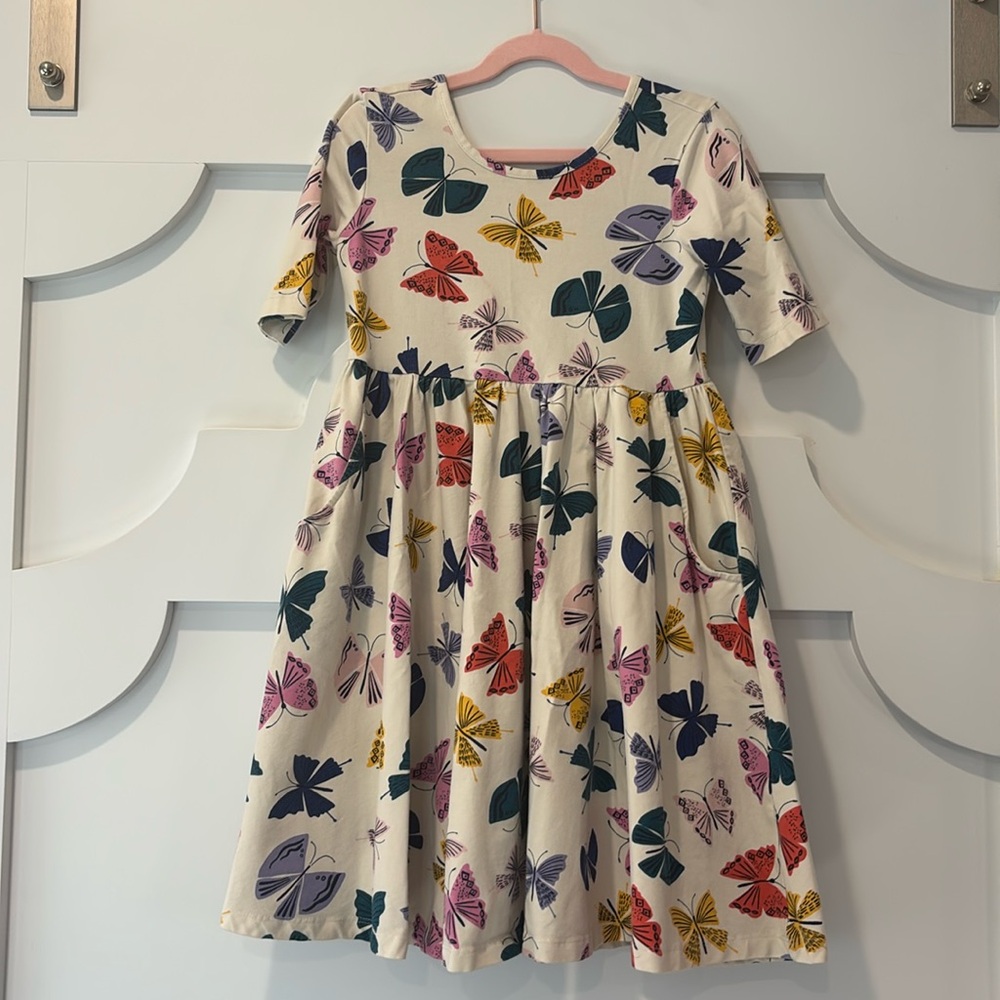 Hanna Andersson butterfly skater dress